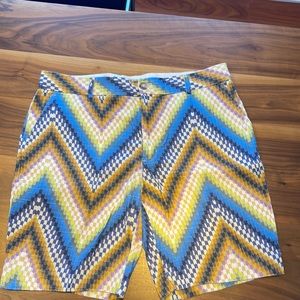 Mr Turk 20” multi colored shorts size 36